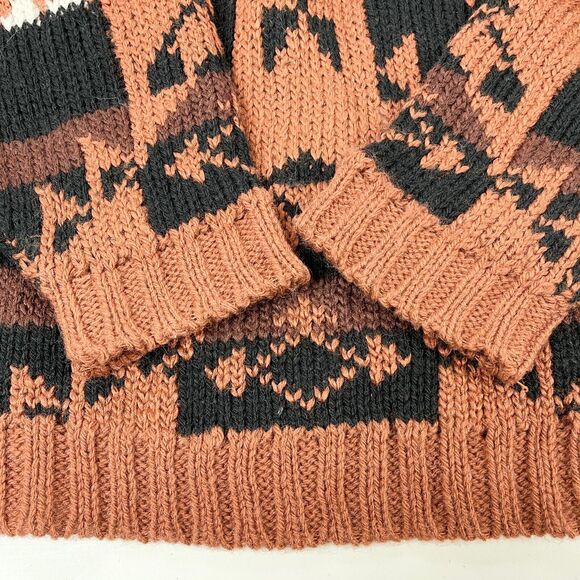 VTG Jay Jacobs Chunky Sweater Womens Large Aztec Southwestern Retro 80s 90s - Picture 6 of 8